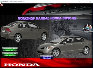 Honda Civic GX Workshop Manual 2006-2008 - Tutalleronline - 1