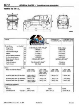Mitsubishi Montero V20 Workshop Manual - Tutalleronline - 9