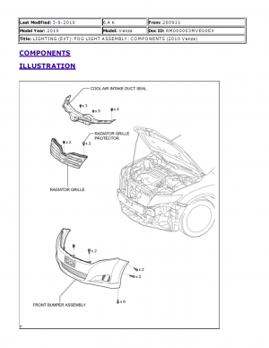 Toyota Venza Workshop manual 2009-2010 - 3