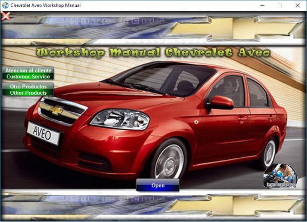 Manual De Taller Y Reparacion Chevrolet Aveo 2011 - 2012