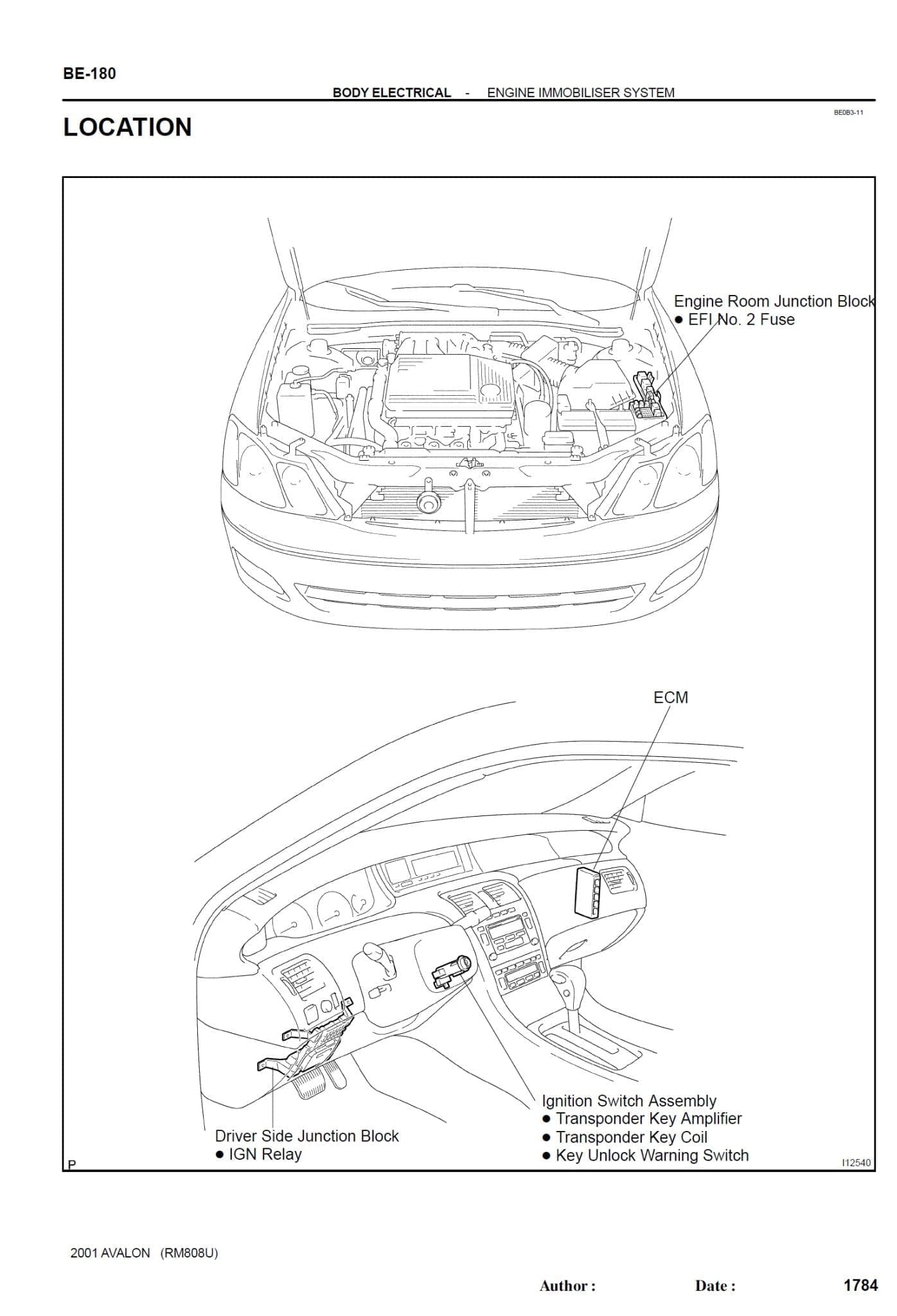 Diagrama Musica Toyota Avalon 2013 1997 Toyota Avalon Stereo