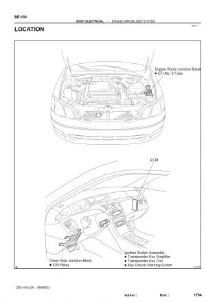 Toyota Avalon 2001-2004 Workshop Manual - Tutalleronline - 4
