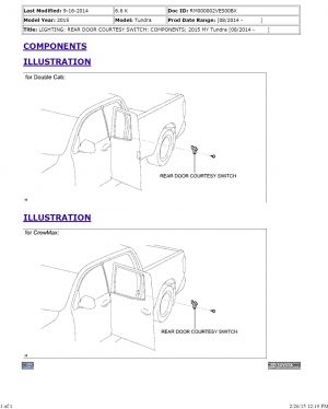 Toyota Tundra 2015 Workshop Manual - Tutalleronline - 1