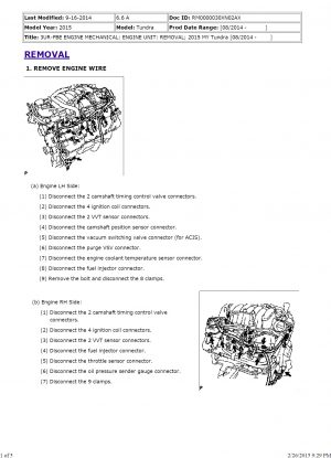 Toyota Tundra 2015 Workshop Manual - Tutalleronline - 4