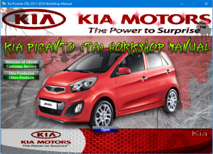 Kia Picanto TA 2011-2014 Workshop Manual - 1