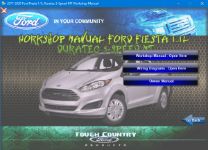 Ford Fiesta 1.1L 2017-2020 Workshop Manual - Tutalleronline - 2