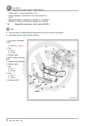 Volkswagen POLO MK4 Workshop Manual - Tutalleronline - 4