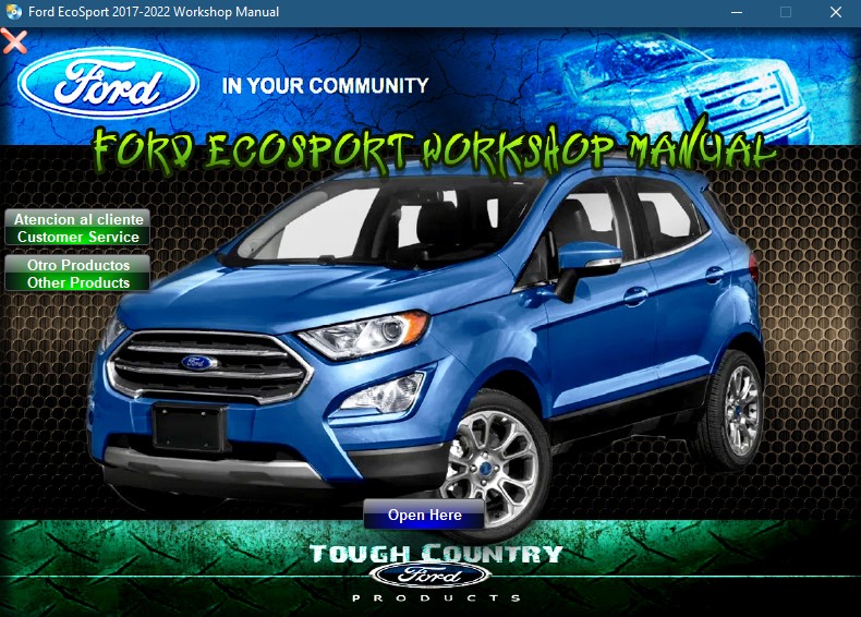 Ford EcoSport 2017-2022 Workshop Manual - Tutalleronline - 1